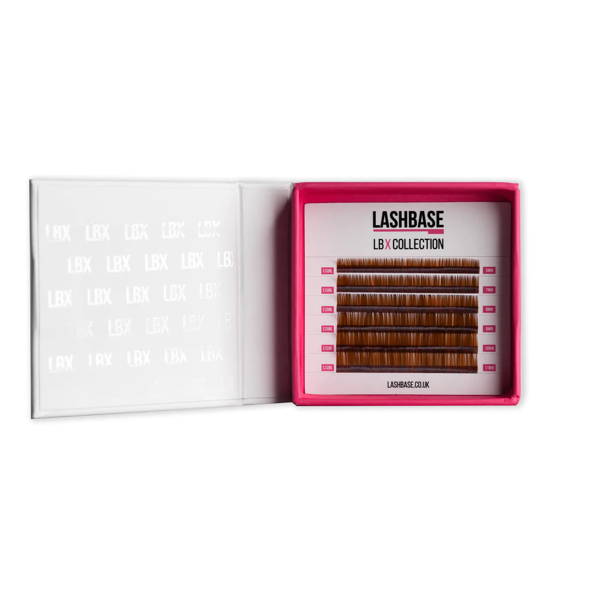 LashBase Mini Colour Lashes Light & Dark Brown Mix Spencer Artistry